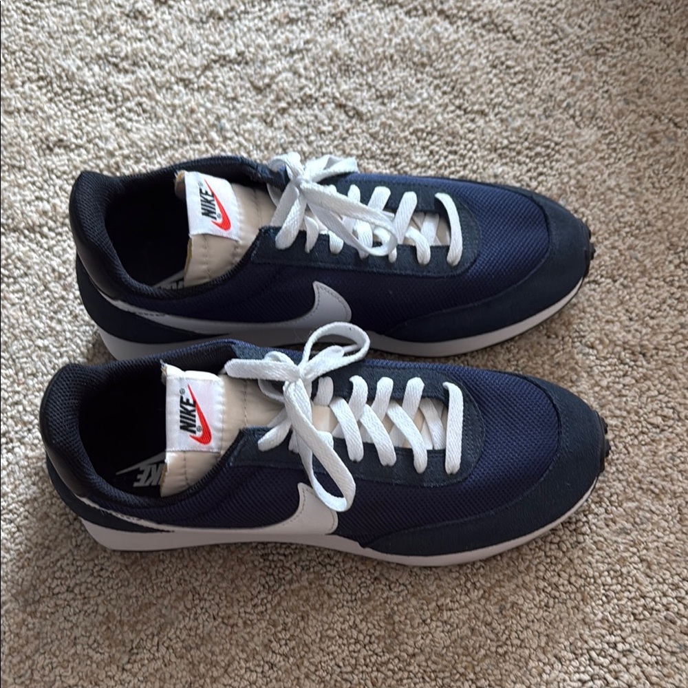 Nike Blue and White Classic Sneakers